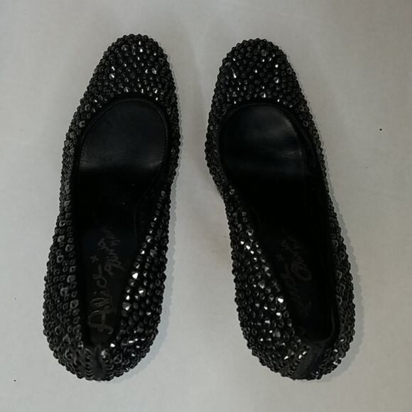 BLACK STILETTO Platform HEELS Alice & Olivia Stilettos Shoes Women's WOMAN'S 8.5 - Picture 7 of 14